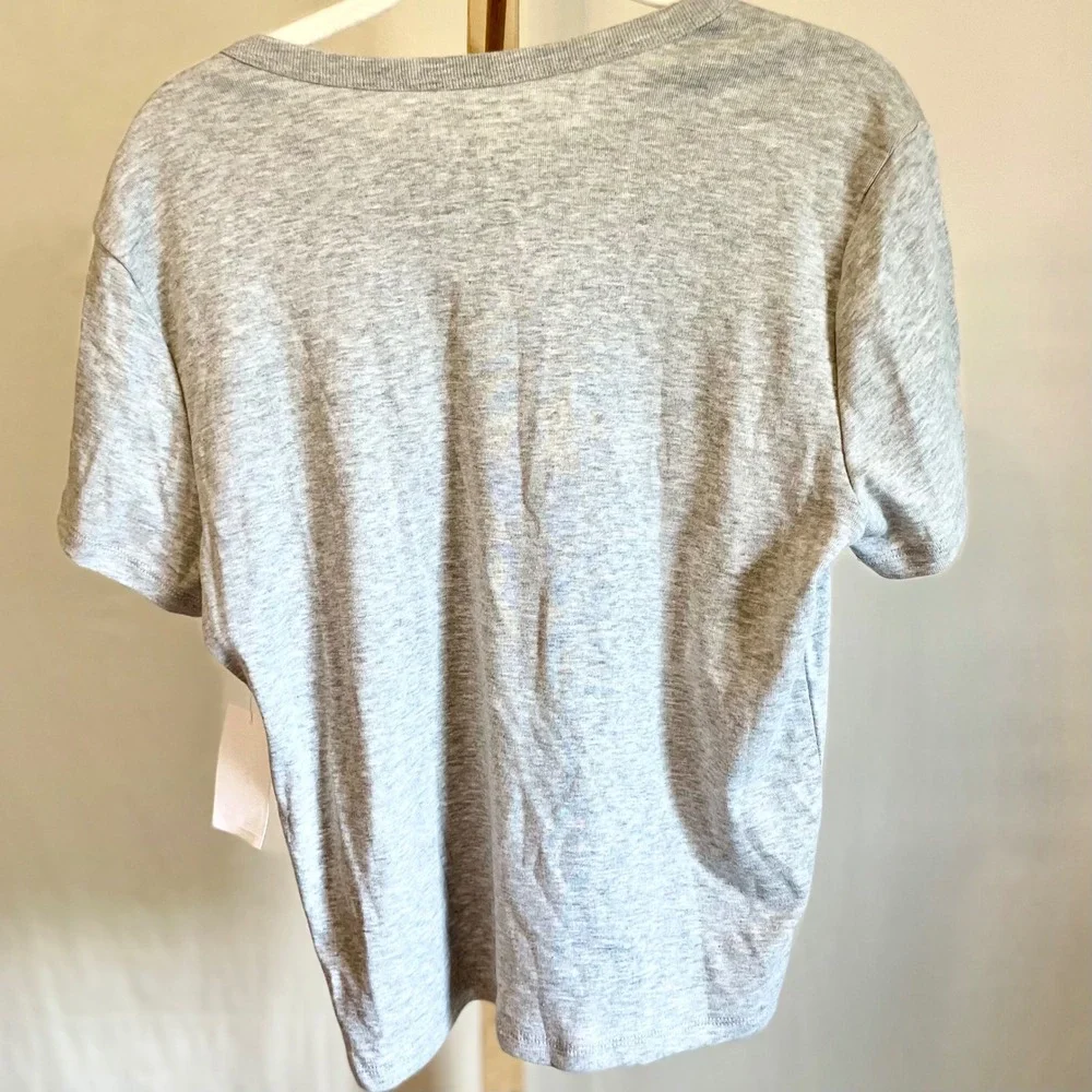 Social Edition Womens XL Feelin Lucky St Patricks Day Graphic Tee‎ Heather Gray
